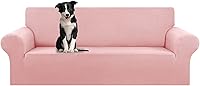 Vista 77 de KEKUOU - Funda elástica para sofá de 3 plazas (de 79 a 94 pulgadas), protector de muebles de 3 asientos con parte inferior elástica para niños