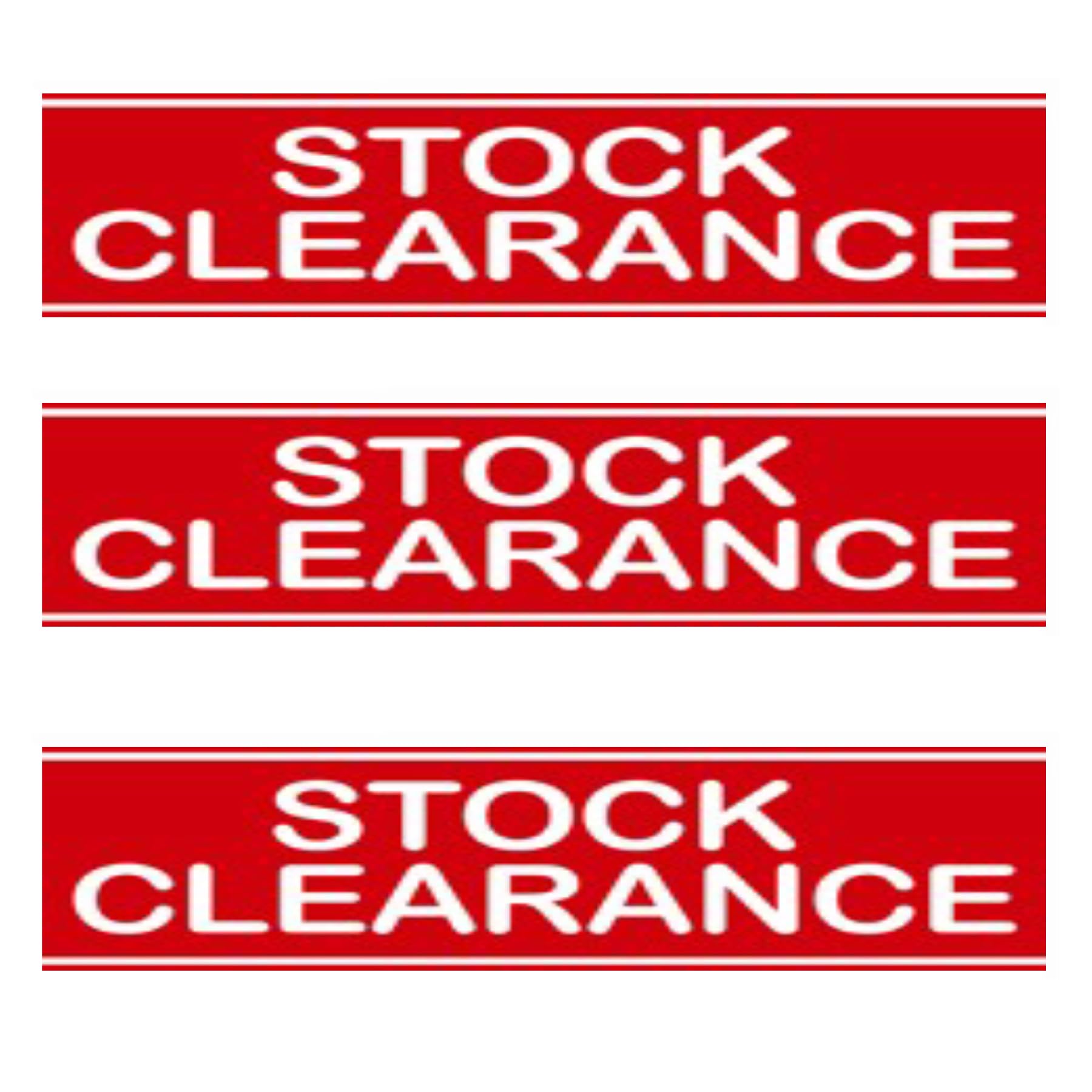 MSF SALE SIGNAGE POSTERS FOR SHOP WAREHOUSE MARKET INDOOR POSTER BANNER ALL TYPE (1 X STOCK CLEARENCE, 75CM X 25CM)