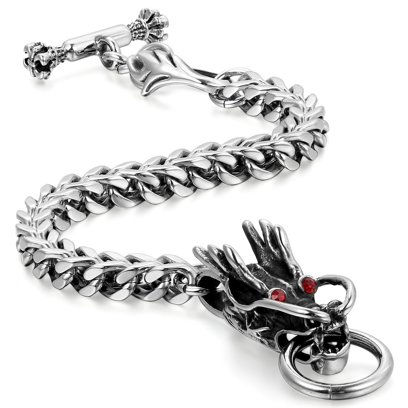 Amazon | JewelryWe ファション パンク系 アクセサリー メンズ 