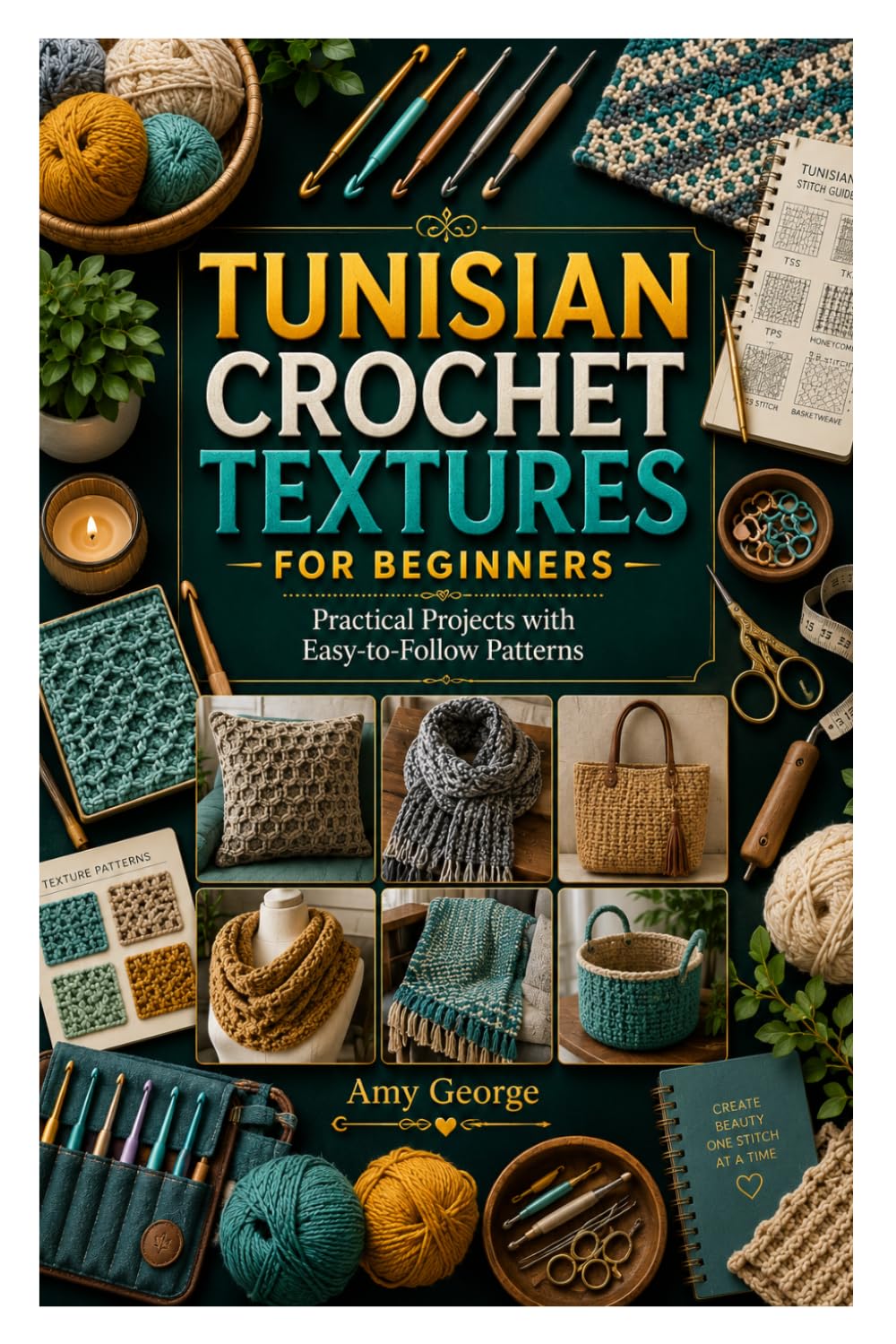 TUNISIAN CROCHET TEXTURES FOR BEGINNERS: Practical Projects with Easy-to-Follow Patterns