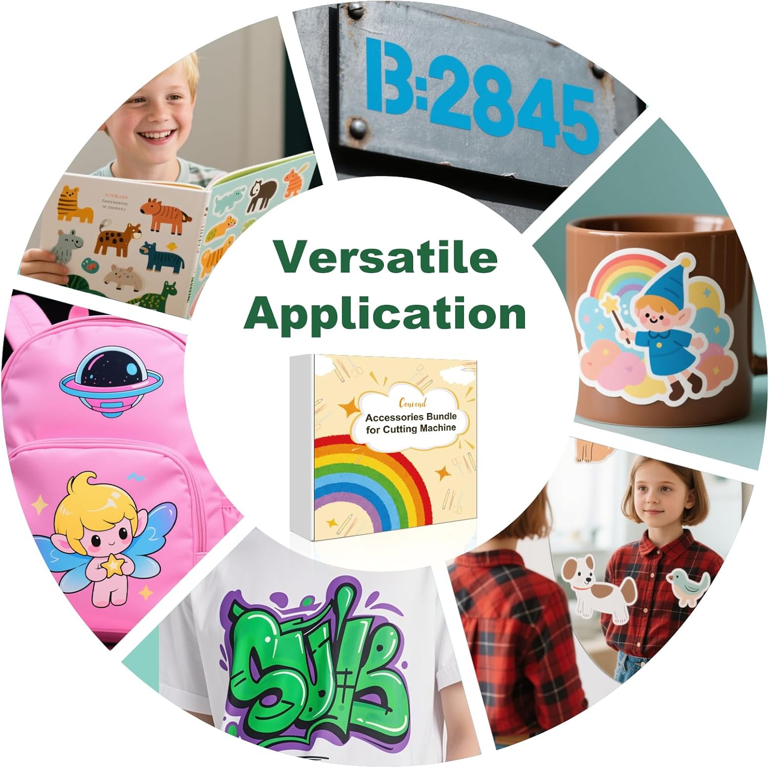 The Ultimate Accessories and Supplies Bundle for Makers and All Explore Air - The Starter Kit with Weeding Tools, Glitter Vinyl, Permanent Vinyl, Transfer Paper for Crafting Projects