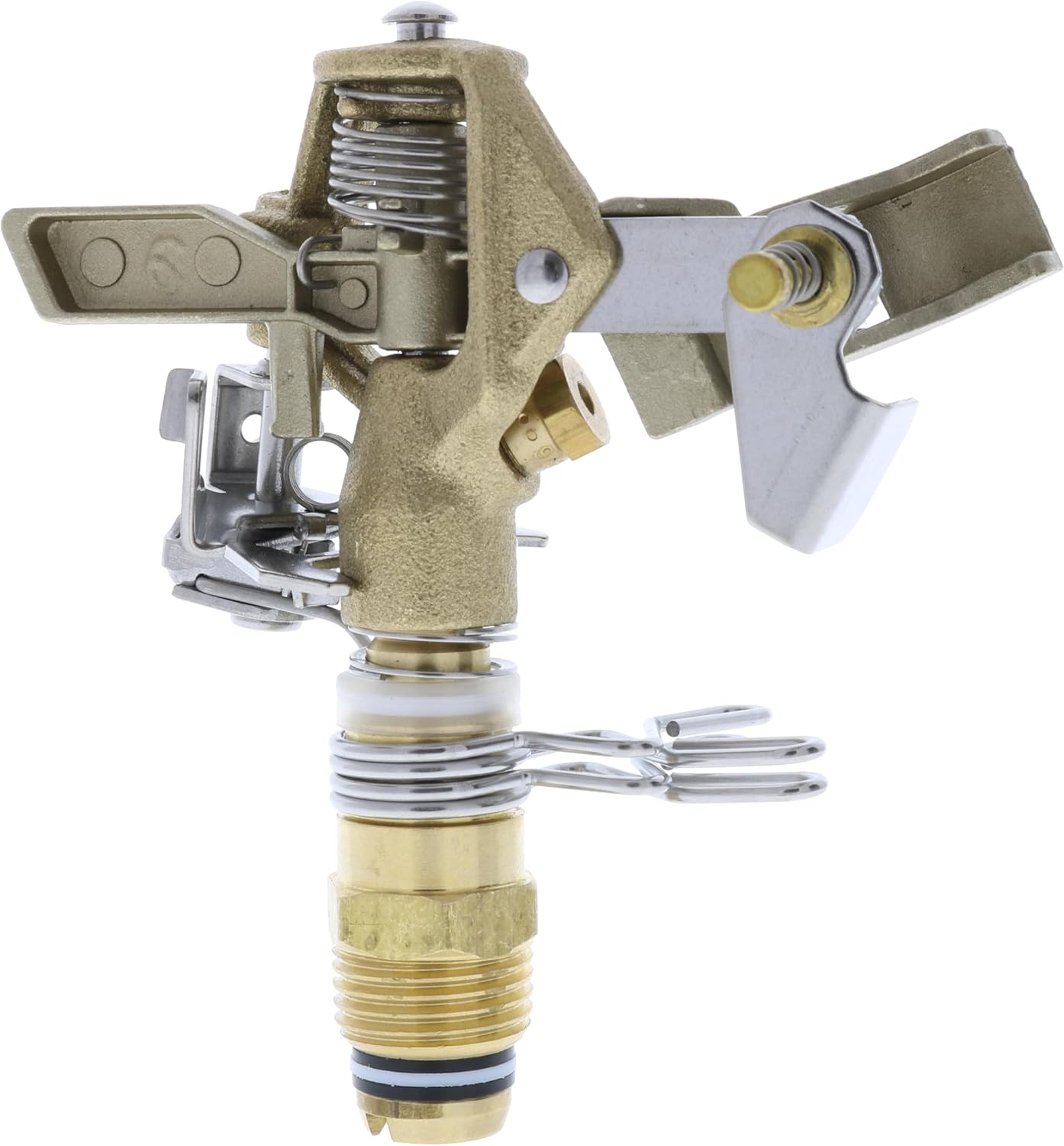 Aqualine I50A-532 1/2" Brass Adjustable Impact Sprinkler - Single 5/32" Nozzle