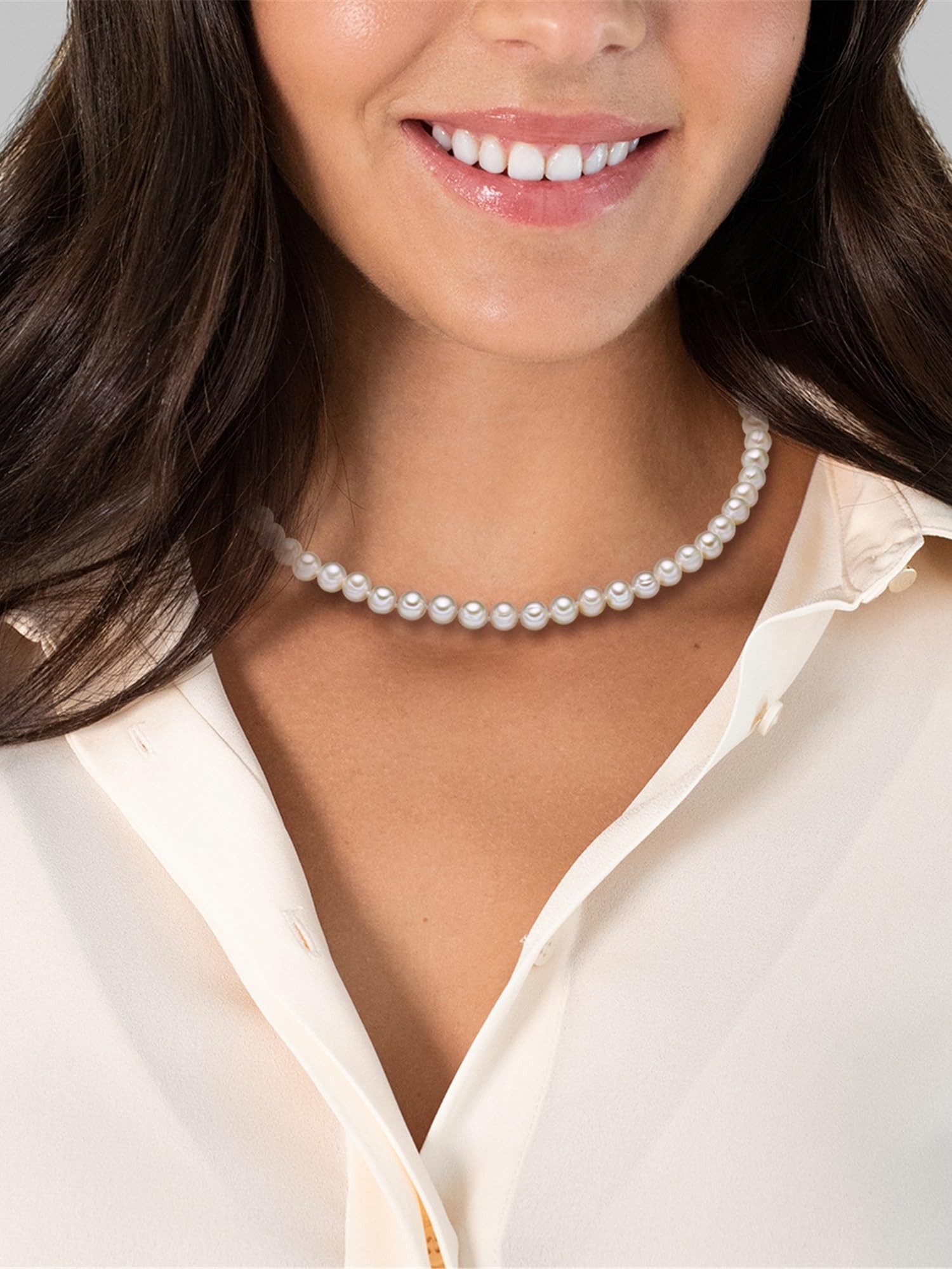 Valero Pearls Collana di perle da Donna in Argento Sterling