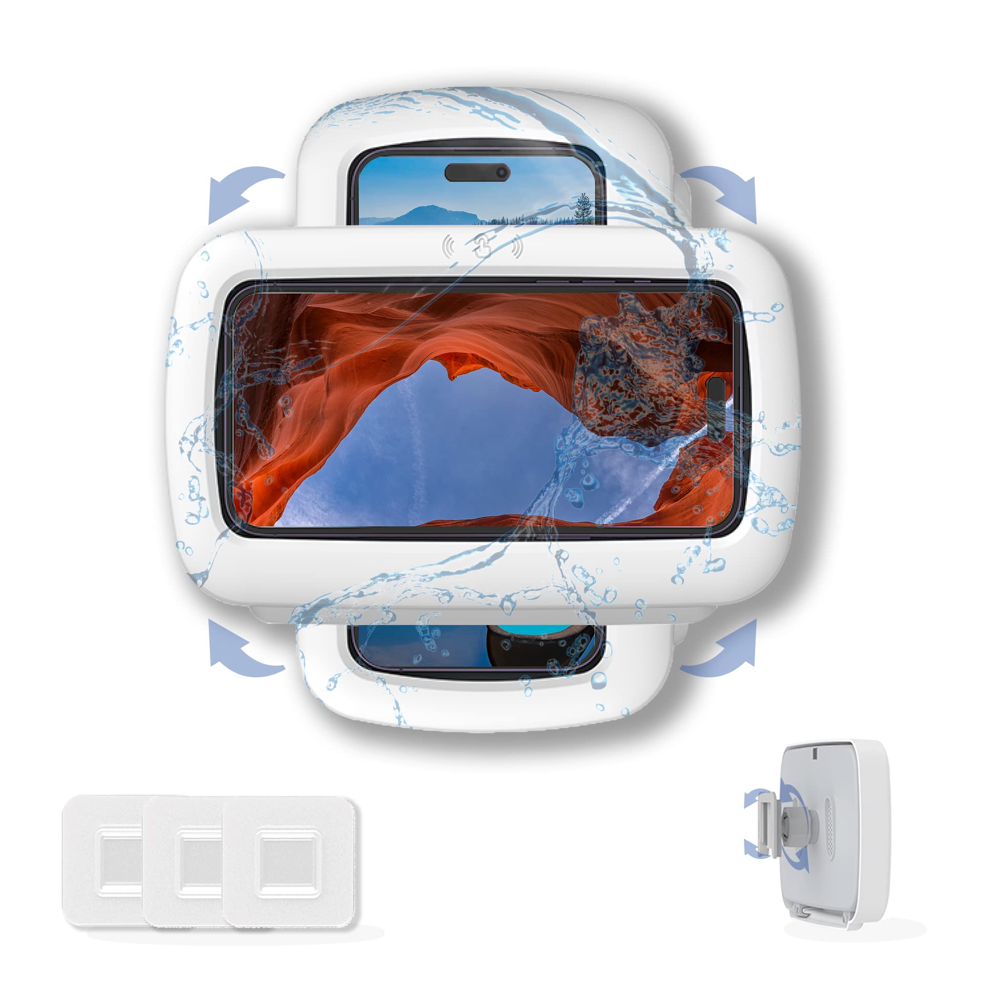 WegJiuHW Shower Phone Holder Waterproof, Phone Holder for Shower, 480