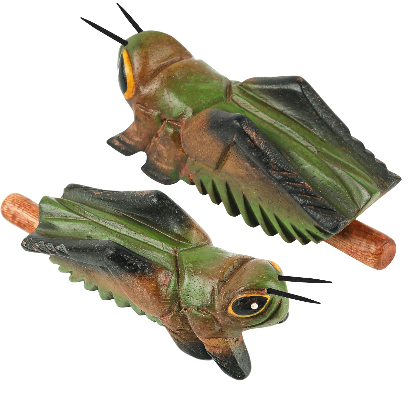 Instrument de cricket en bois de 8,4 cm - Râpe Guiro - Percussion musicale
