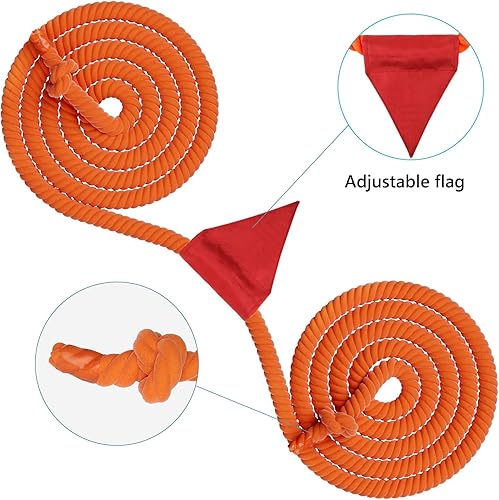 Miniatura 2 de X XBEN Cuerda de tira y afloja con bandera para niños de 20 pies, adolescentes y adultos, juegos de cuerda de algodón suave para actividades de
