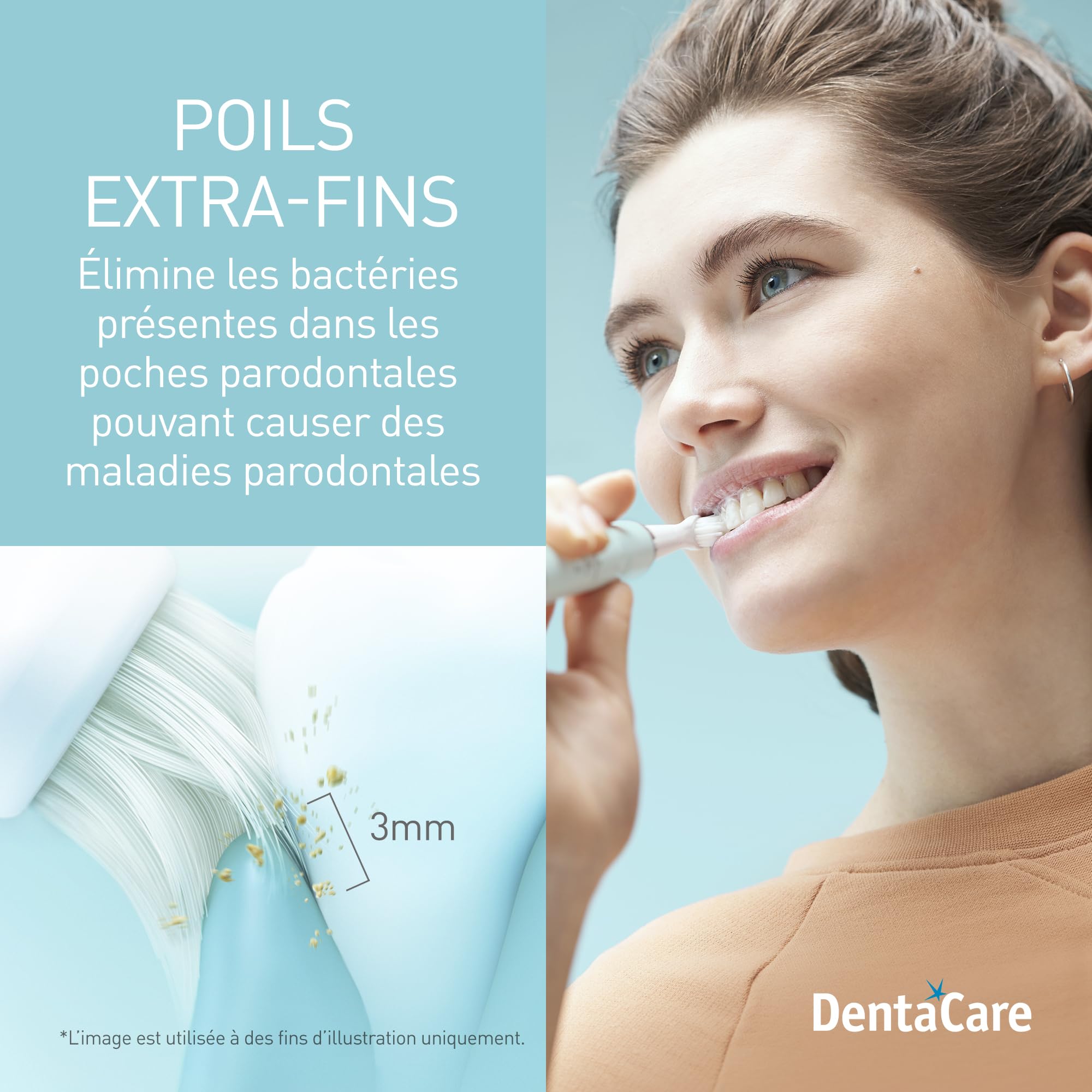 Panasonic EW-DM81-G503 Brosse à dents électrique, 2 têtes incluses, minuteur, 2 modes de fonctionnement, design ergonomique, 31 000 mouvements par minute, vibrations sonores, vert