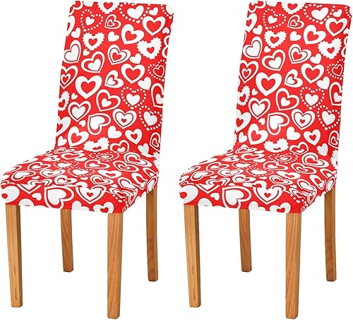 Miniatura 7 de Ollabaky Juego de 4 fundas para sillas de comedor de Halloween, fundas elásticas para sillas de comedor con diseño de murciélagos, tela de araña,