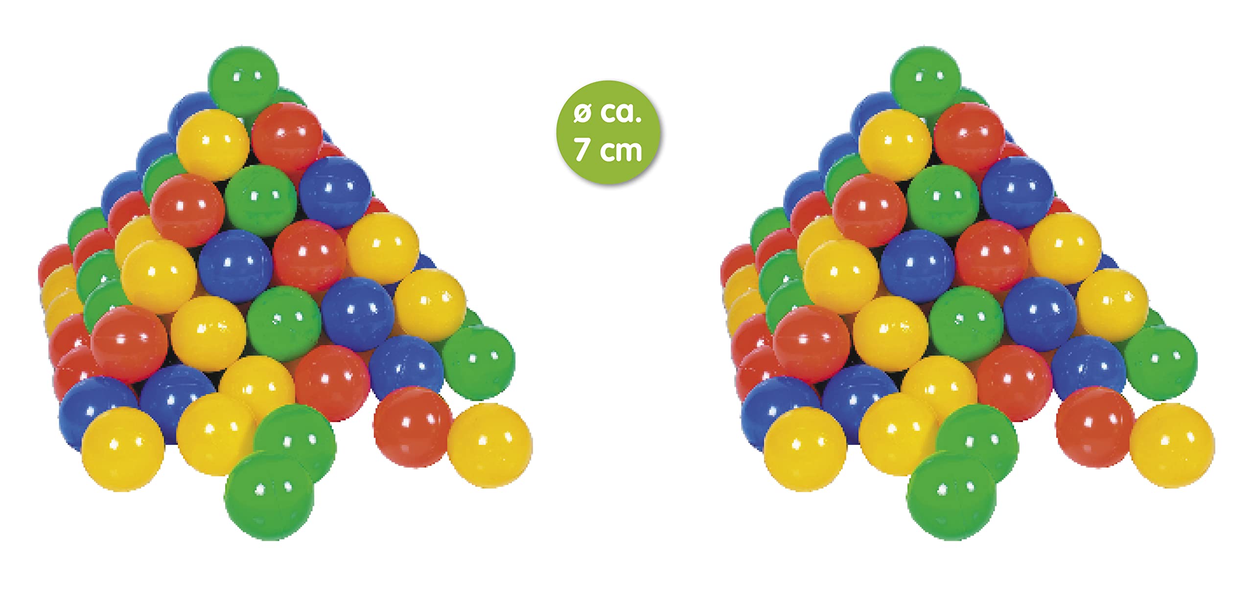 KNORRTOYS.COM 56890 Bälleset ca. Ø7 cm-200 Balls/Colorful, Bunt