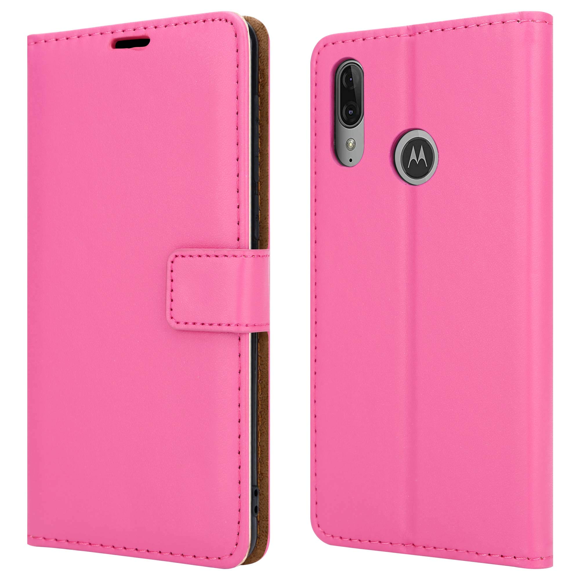 Case For Motorola Moto E6 Plus Leather Wallet Flip Shockproof BOOK Phone Cover - Picture 12 of 23