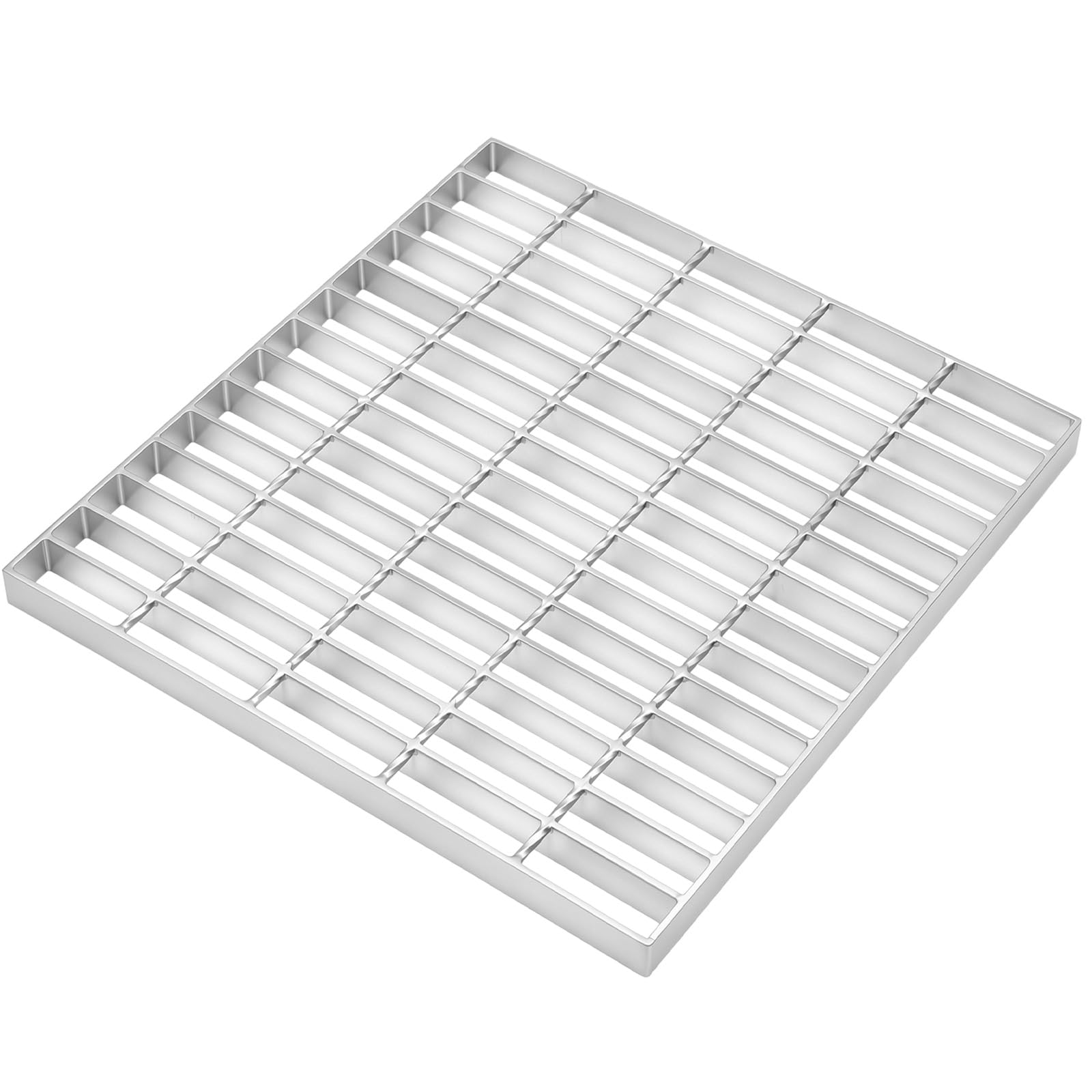 1 Pcs Galvanized Steel Drain Grate 20 x 20 Inch Heavy Duty Outdoor Drain Cover Class Channel Grate Rust Proof Metal Sewer Silver for Garage, Sewer, Dowmspout, Driveway, Yard