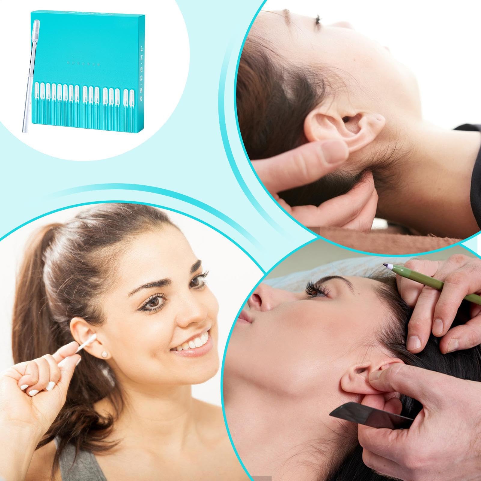 48PCS Limpiador Oidos, Adhesive Ear Digging Stick, Bastoncillos Oidos Adhesivos Con Punta Blando Lavable, Limpiador De Oídos, Herramienta Quita Ceras para Niños Y Adultos — view 4