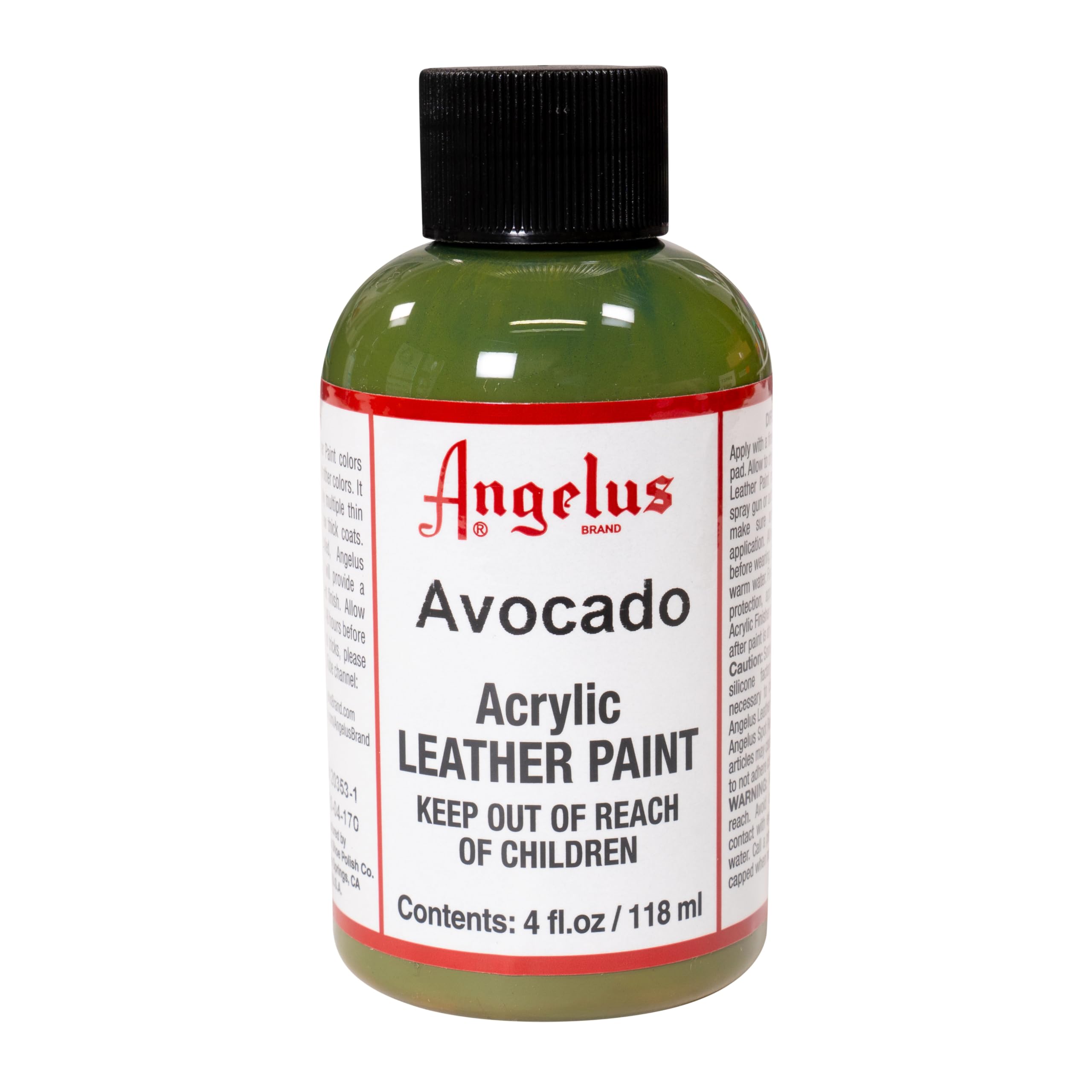 Angelus Acrylic Leather Paint, 4 Fl Oz (Pack of 1), Avocado