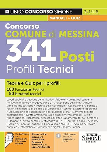 Concorso Comune di Messina 341 Posti Profili Tecnici - Teoria e Quiz