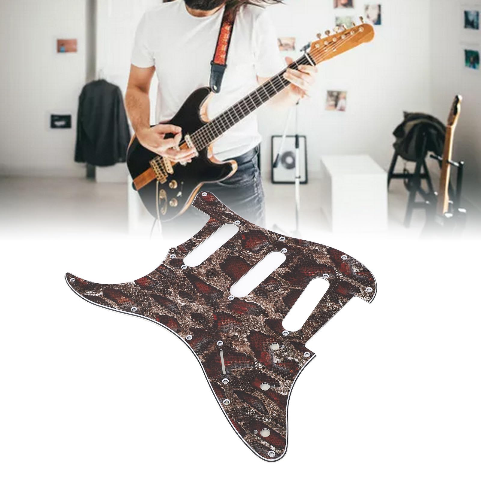 Parti per charra Strat personalizzata Fei Man, 8 fori per Parti per charra Strat personalizzata Fei Man, 8 fori per