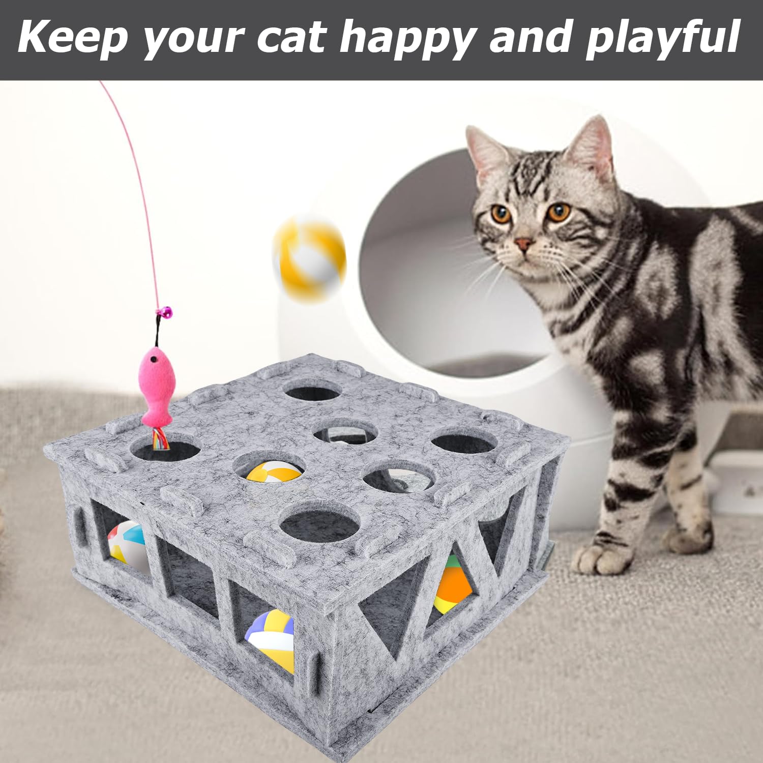 Juegos Para Gatos Juguete Interactivo Para Gatos En Alfombra