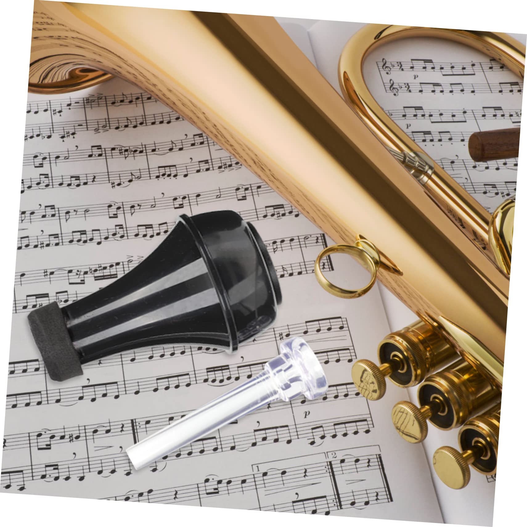 ifundom 3sets Sordina Per Tromba Professionale Mute Per Praticanti e Musicisti e Trasparente Facile Da Installare Riduce Volume e Migliora Suono