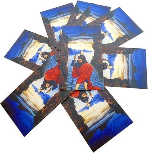 Miniatura 3 de Westmon Works San Cristóbal - Juego de cartas de oración en la espalda, patrón de viaje, paquete de 10