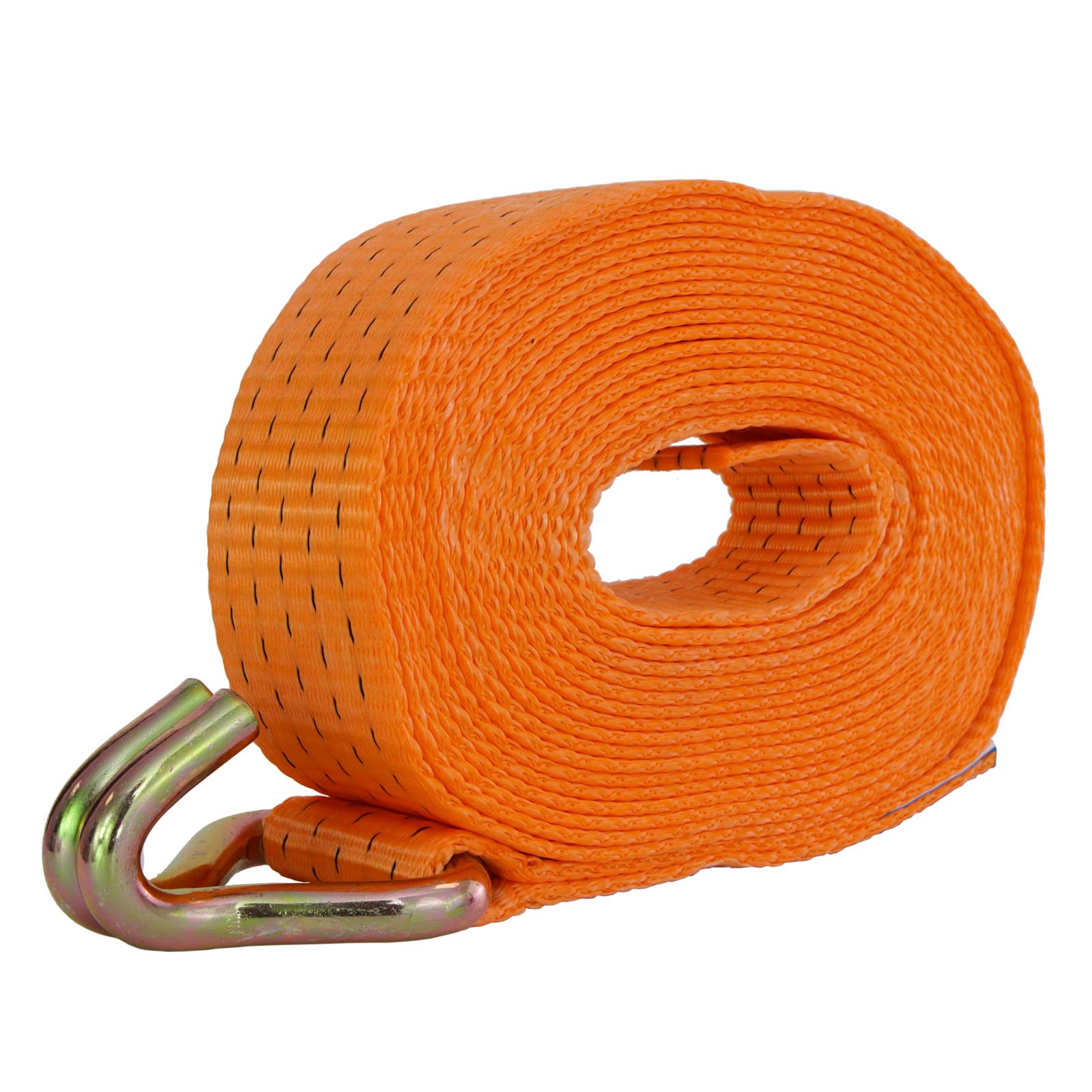 TRUTZHOLM® 5X Spanngurte mit Ratsche Zurrgurte 8m 5000kg 50mm 2 teilig TÜV/GS 5000 daN Doppelhaken beidseitig orange