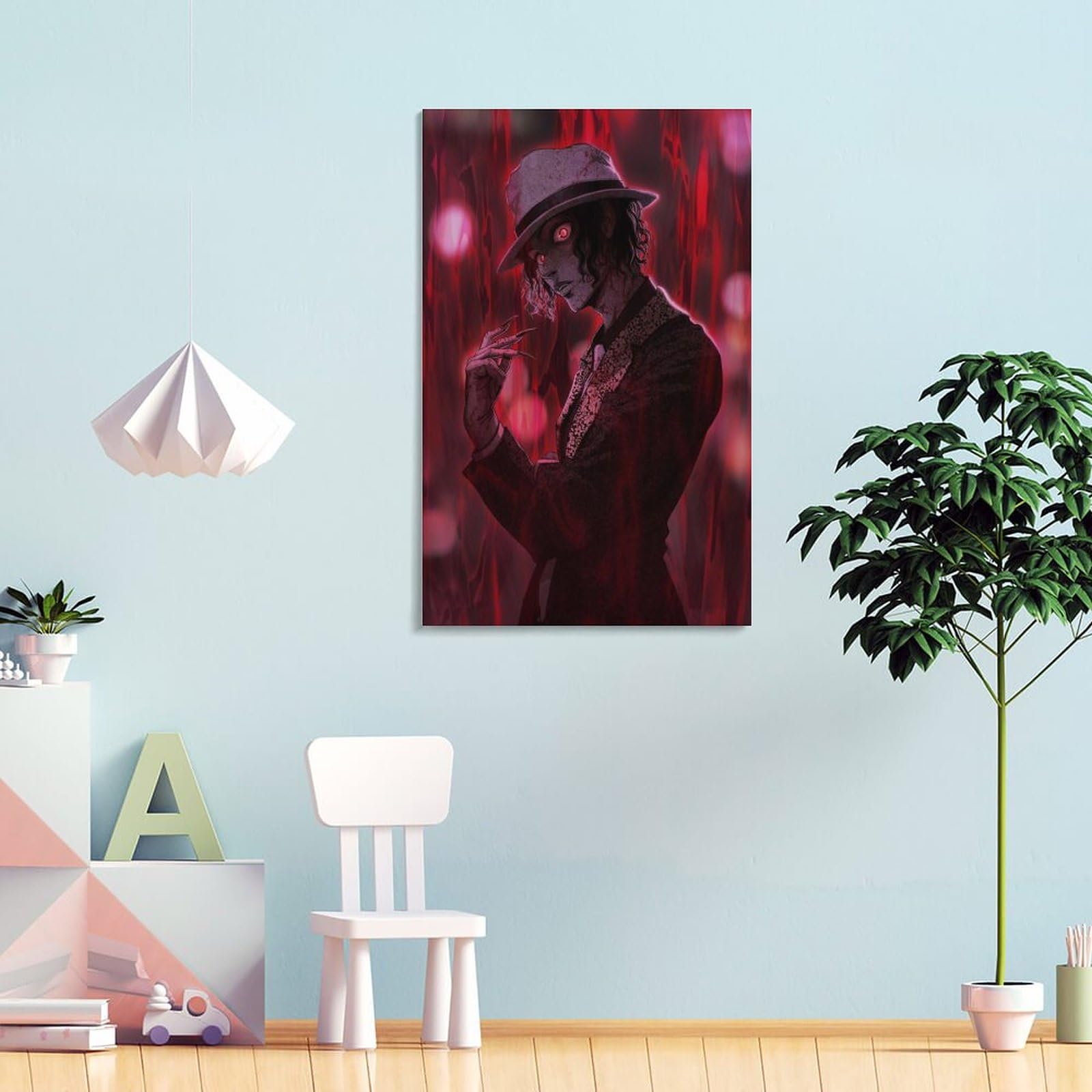 Amazon.co.jp: アニメ鬼舞辻無惨ポスター 1 キャンバスアートポスター