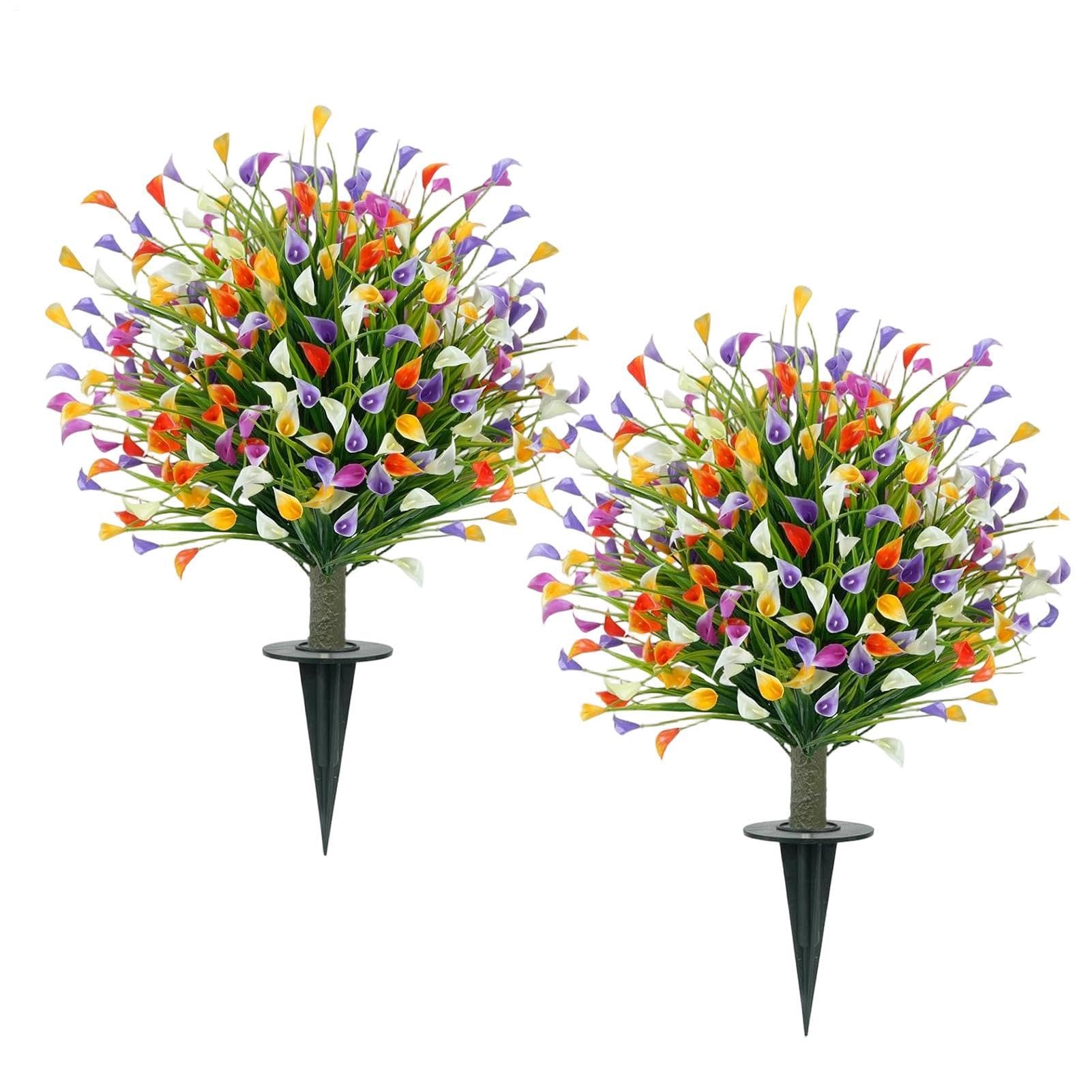 Fleurs artificielles réalistes imperméables pour porche