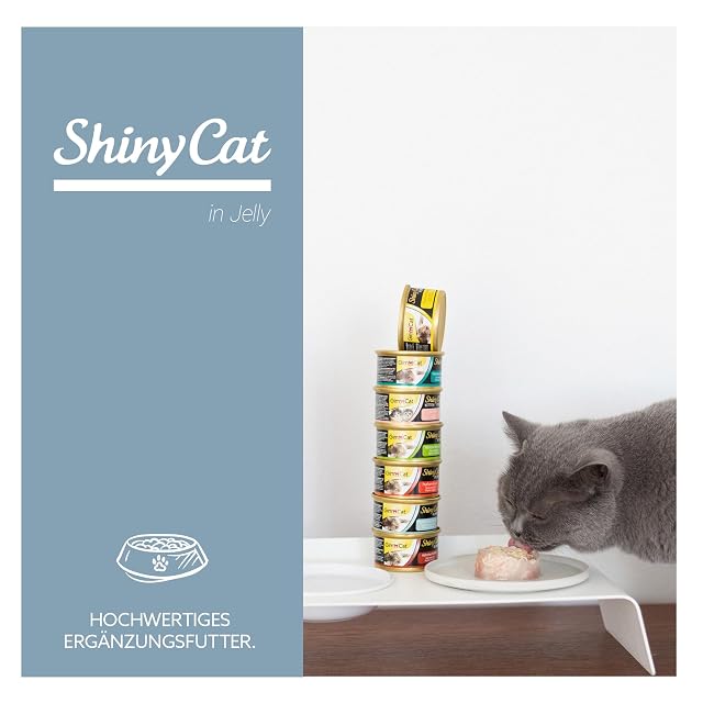 Foto 5 de 8 de GimCat ShinyCat in Jelly, atún con gambas - Alimento húmedo para gatos, con pescado y taurina