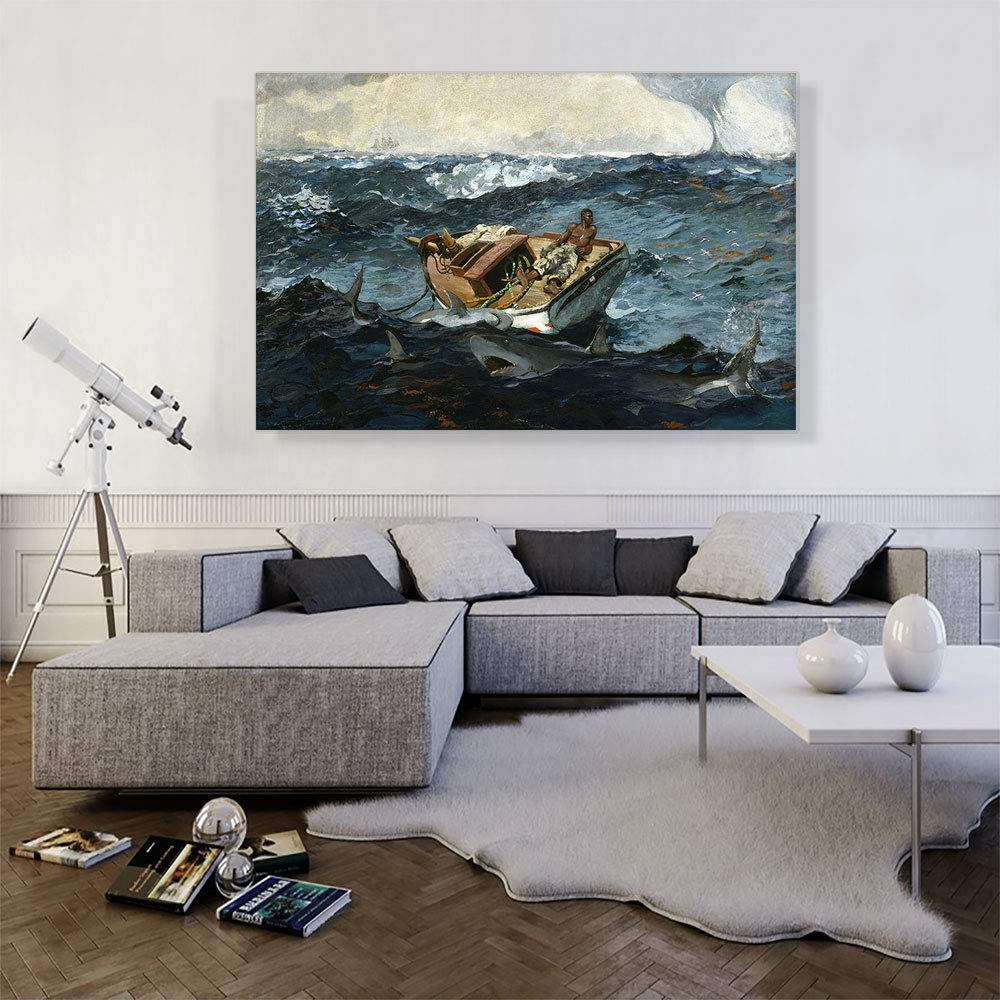 Amazon.com: ARTCANVAS The Gulf Stream 1899 Canvas Art Print