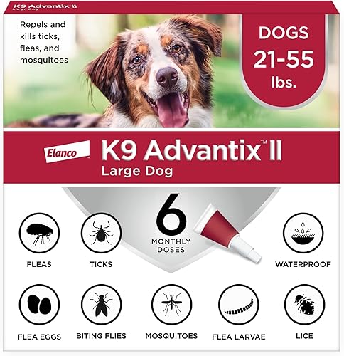 Tratamiento Bayer K9 Advantix II para el control de pulgas y garrapatas para perros