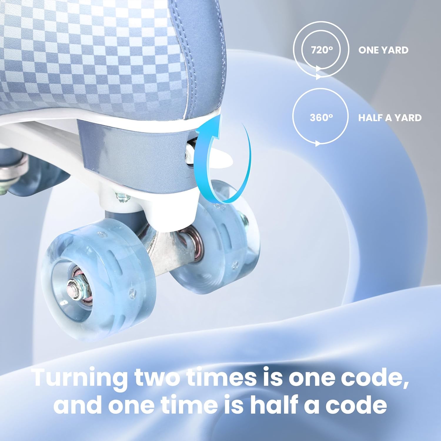 LKD Adjustable Roller Skates for Women & Men – Comfortable Quad Skates with Half-Size Adjustment, Velvet Lining, Reinforced Heel – Custom Color Options (Sizes 3-8)