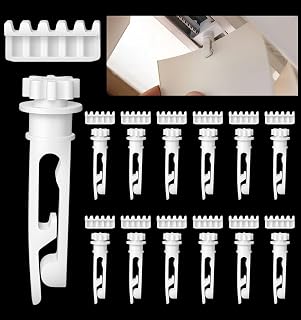 12 Sets Vertical Blind Stem, Vertical Blinds Replacement Parts for Windows for Headrail & Carrier Stem, Durable Curtain Accessories for Home & Office