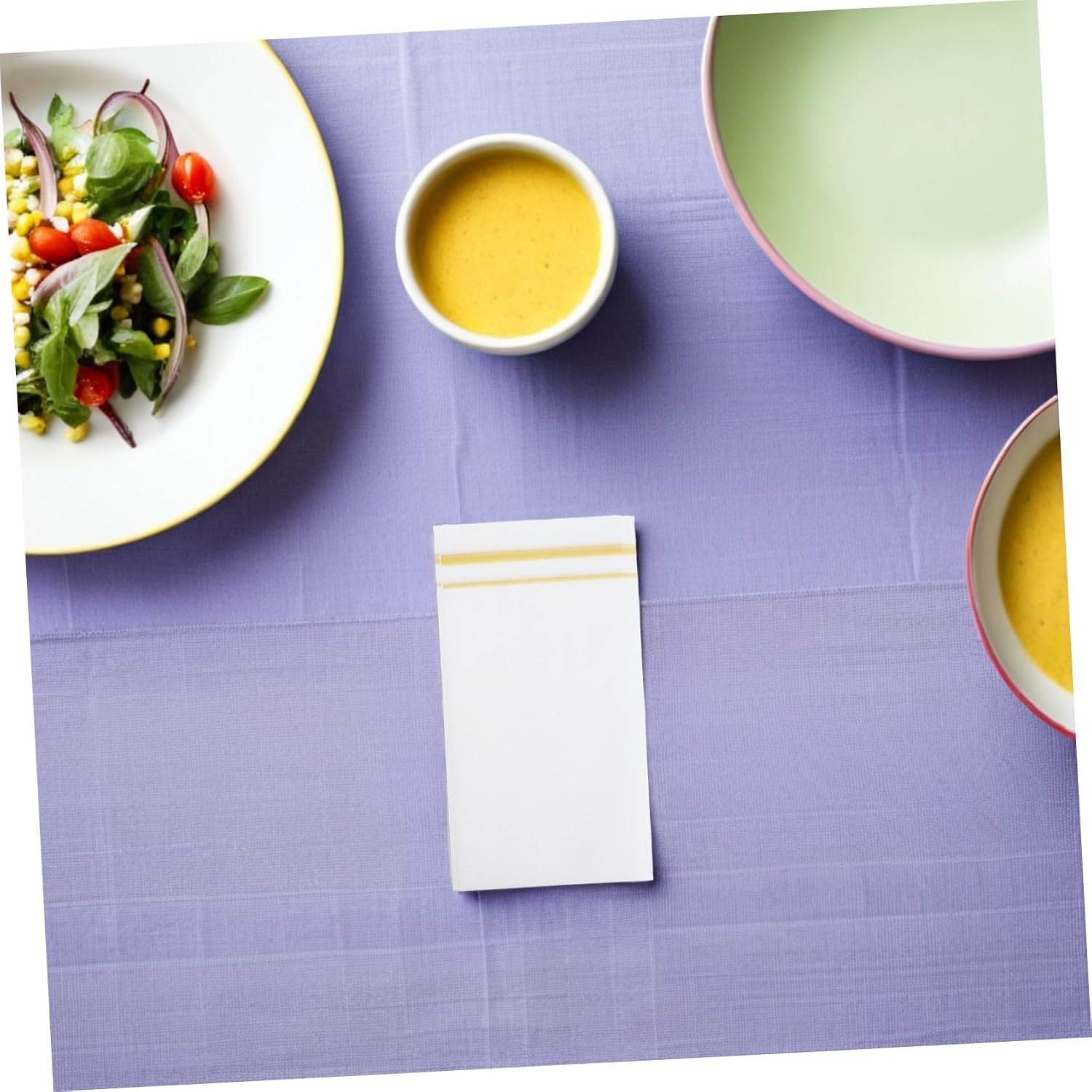 50 Sheets Gold Trim Disposable Paper Napkins Dust Highly Absorbent Dinner Tissues for Weddings Parties and Restaurant Use Elegant Folded Serviettes for Event Versatility