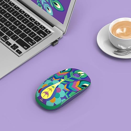 Miniatura 4 de TELLUR Mouse inalámbrico con receptor Nano USB 2.4 Ghz, mouse inalámbrico con clic silencioso, 1600 DPI, 3 botones, Plug & Play, diseño delgado y