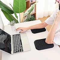 Vista 8 de Almohadilla ergonómica para reposamuñecas y codos para escritorio con espuma viscoelástica y base antideslizante, alivia el dolor de codo