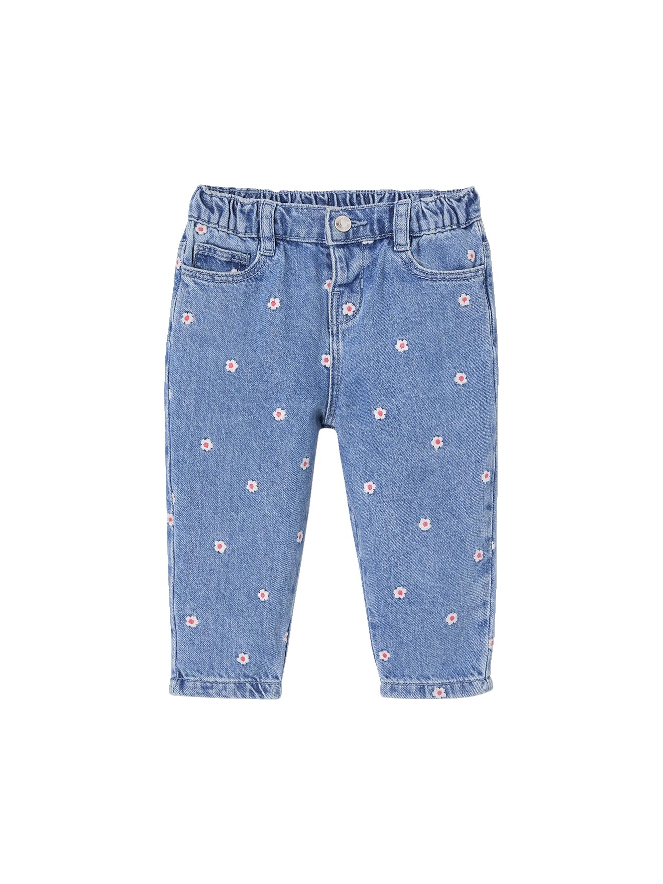 Vertbaudet Baby Mom-Jeans mit Stickerei