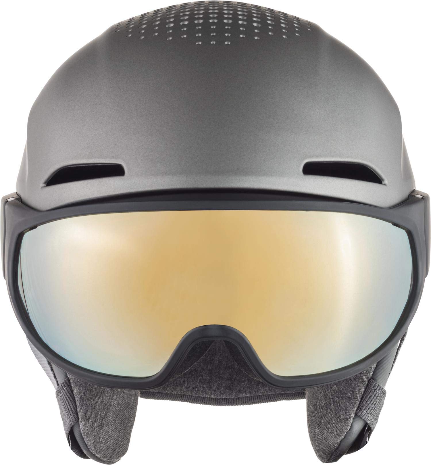 ALPINA Unisexe - Adultes, Alto QV Visierhelm, Gunmetal Matt, 55-59 cm