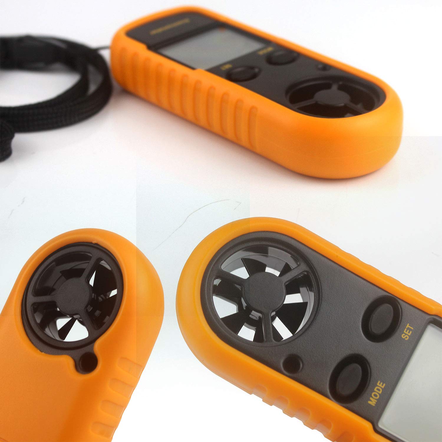 Windmessgerät mit LCD Anzeige Digitales Anemometer für Windsurfen, Kite Fliegen, Segeln, Surfen, Angeln, Messen von Windgeschwindigkeit