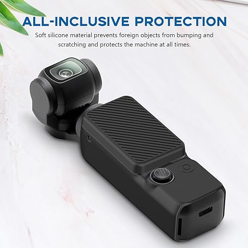 Miniatura 4 de Acouto Soft Silicone Protective Camera Cover for Osmo 3 Anti Scratch Soft Lightweight Sleeve with Lens Protector Handheld Action Camera Accessories