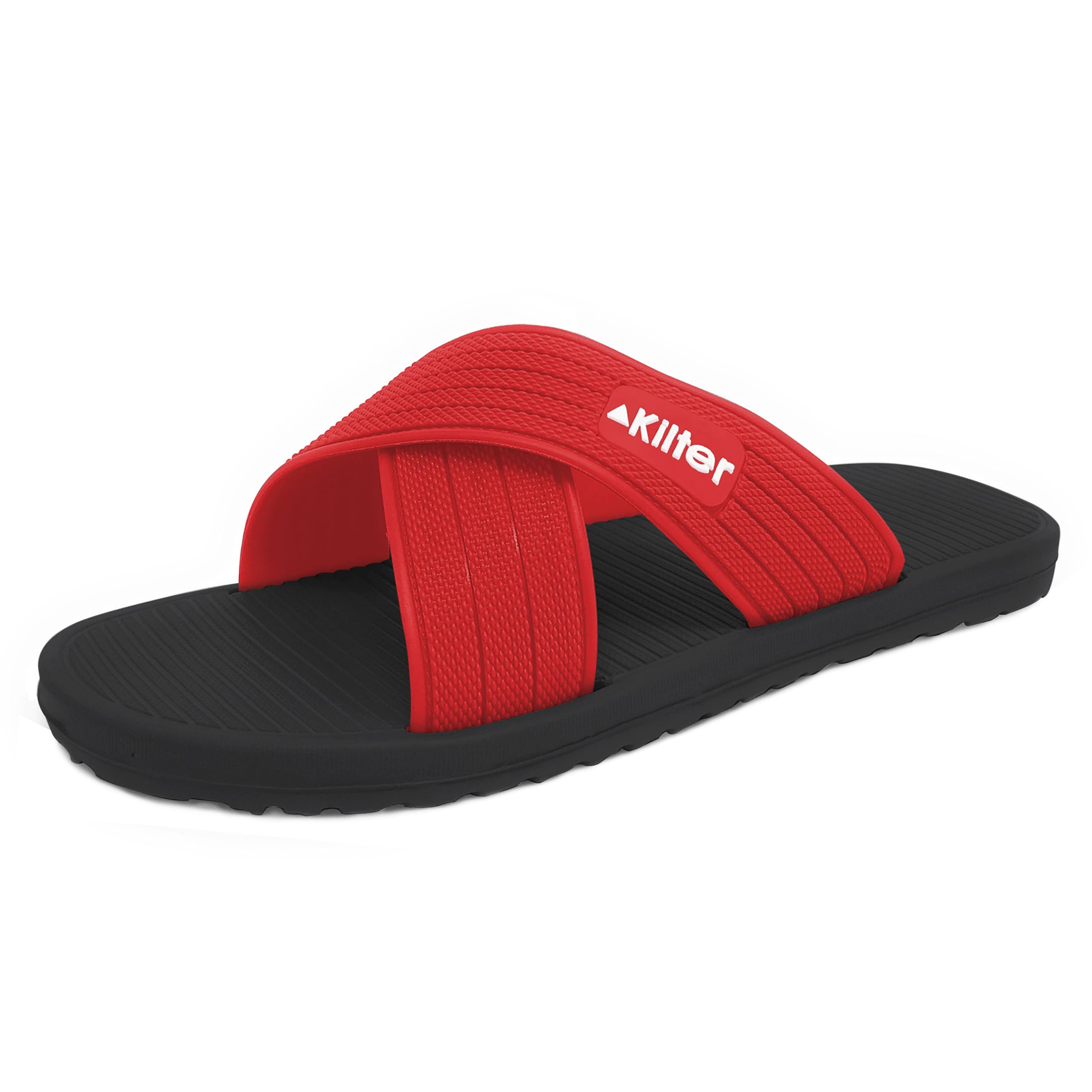 Kilter Men's Axis Lightweight Cross Strap Slip-On Summer Slider Sandal
