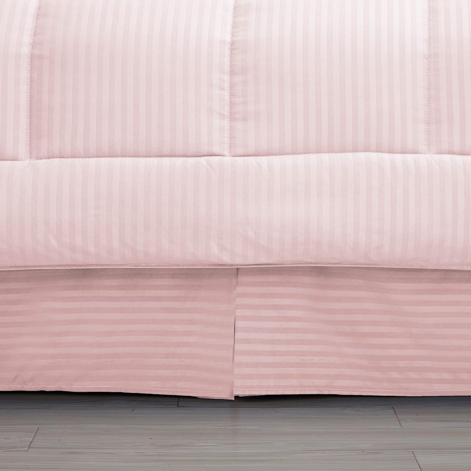 8 Piece Comforter Set Bag with Dobby Stripe Design (Pack of 3)