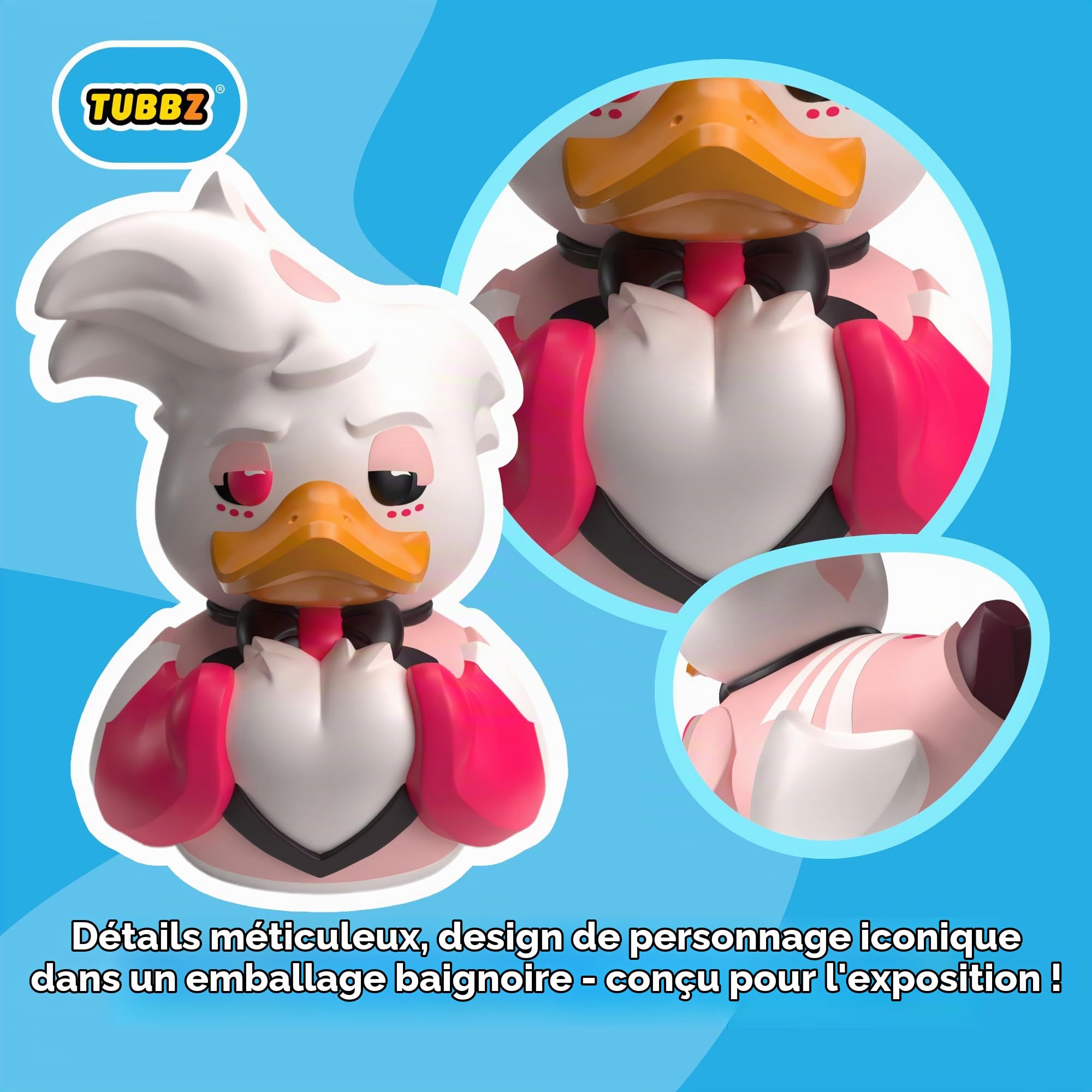 TUBBZ Première Édition: Hazbin Hotel – Angel Dust Figurine Canard Cosplay en Vinyle – Produit Officiel de Collection pour Les Fans de Hazbin Hotel