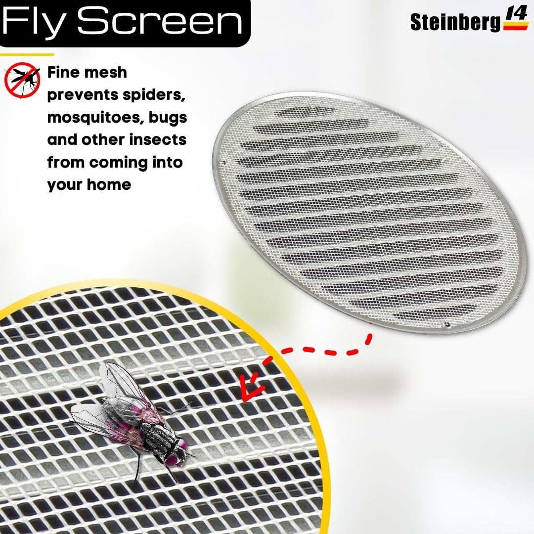 Griglia Di Ventilazione Regolabile, Griglia Di Aspirazione, Rotonda, Per Aperture Con Diametro Di 125 Mm, Bianca | Leroy Merlin - Foto 2