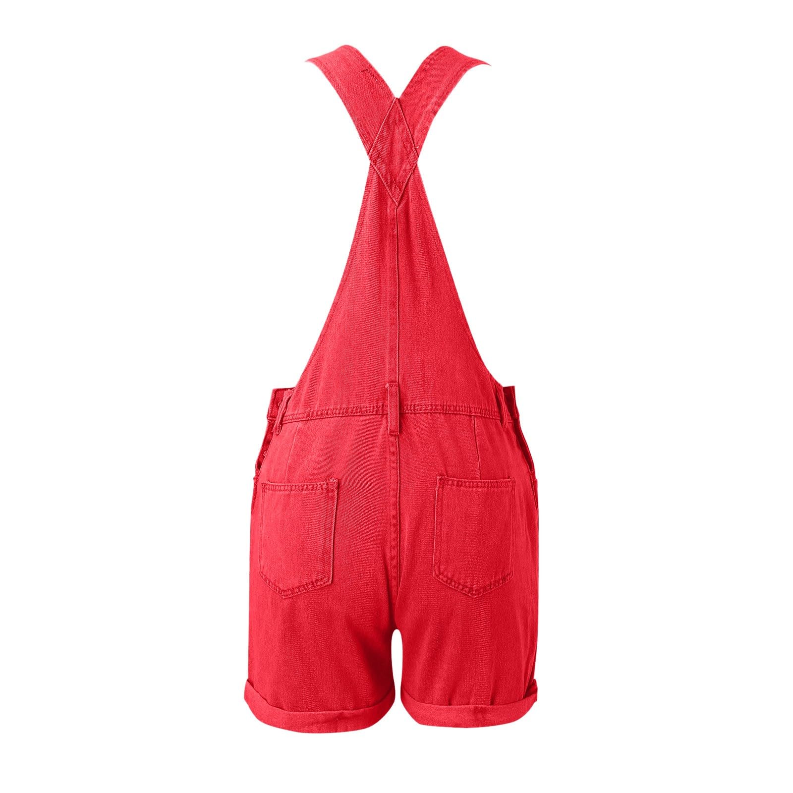Generisch Categoria di prodotto: tuta da donna elegante e flessibile, salopette in jeans, per il tempo libero, elasticizzata, regolabile, a gamba corta