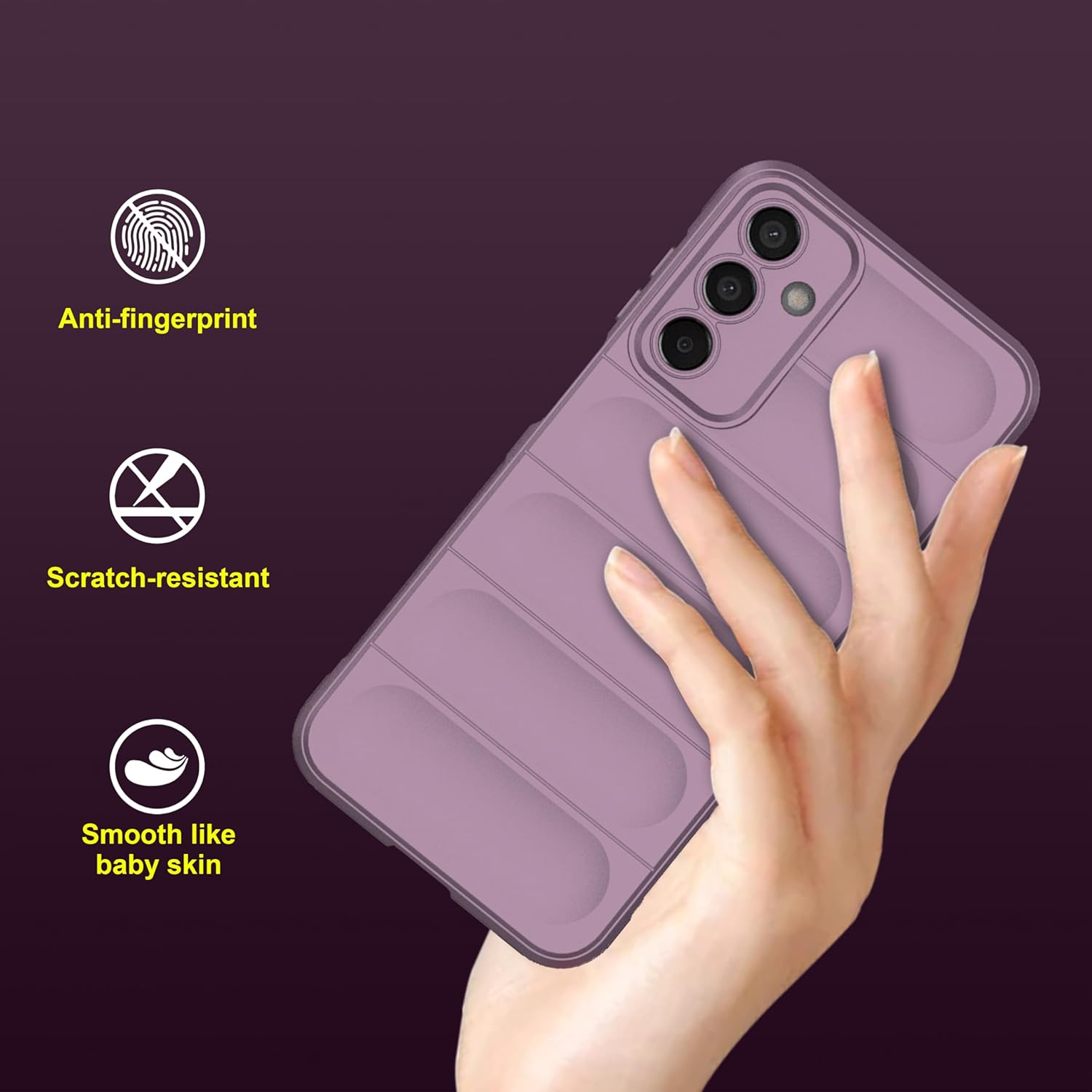 Zapcase Back Case Cover for Samsung Galaxy M35 5G | Compatible for Samsung M35 5G Back Cover | Liquid Silicon Magic Case with Camera Protection | Lavender 26 71wspwPeESL. SL1500