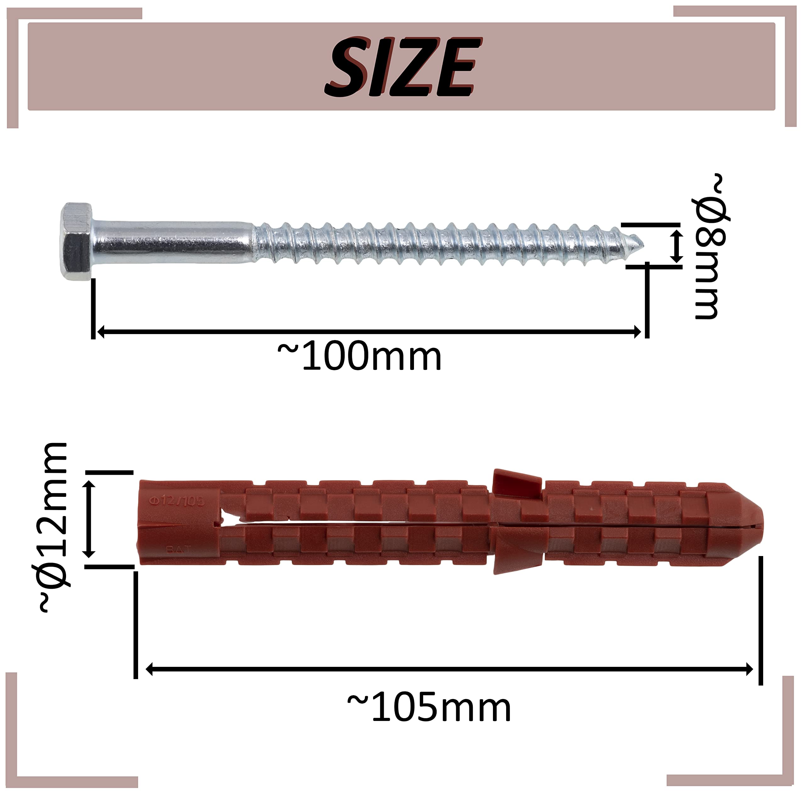 Raadsma - HQ PLUGGEN MET KRAAG IVANA 12X60 PAK=25STUKS