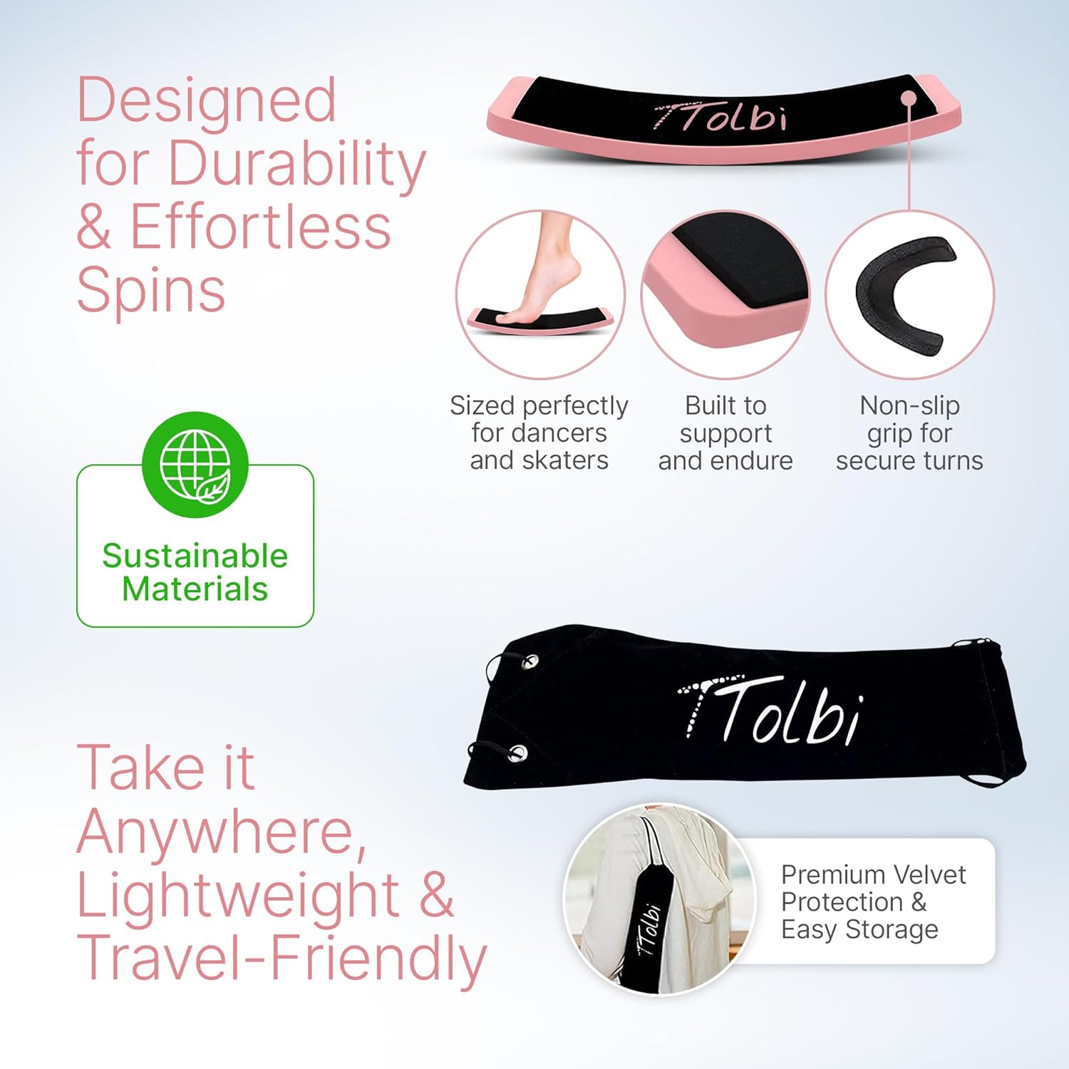 Premium Turn Board for Dancers & Skaters – Improve Turning, Balance & Spins Technique | Ballet, Ice Skating & Dance Training Equipment