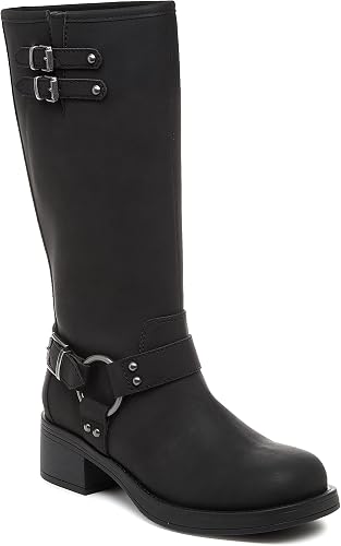 Rocket Dog Botas de motociclista NASH para mujer, talla 7, Black, 40 EU