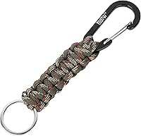 Vista 15 de EOTW Llavero con mosquetón, llavero de paracord con clip pequeño de aluminio en forma de D para camping, senderismo, pesca o como organizador
