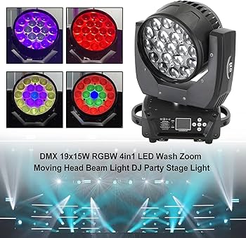 Amazon.co.jp: Frezon 舞台照明 高輝度 19x15W LED RGBW ムービング