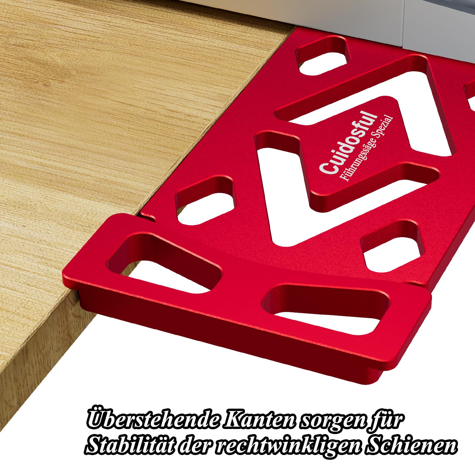 CNC-gefräster 90° Winkelanschlag Kompatibel mit Bosch FSN Führungsschiene – Präziser, Vertikaler Schnitt für Holz- und DIY-Projekte, Ideal für Holzplatten schneidarbeiten