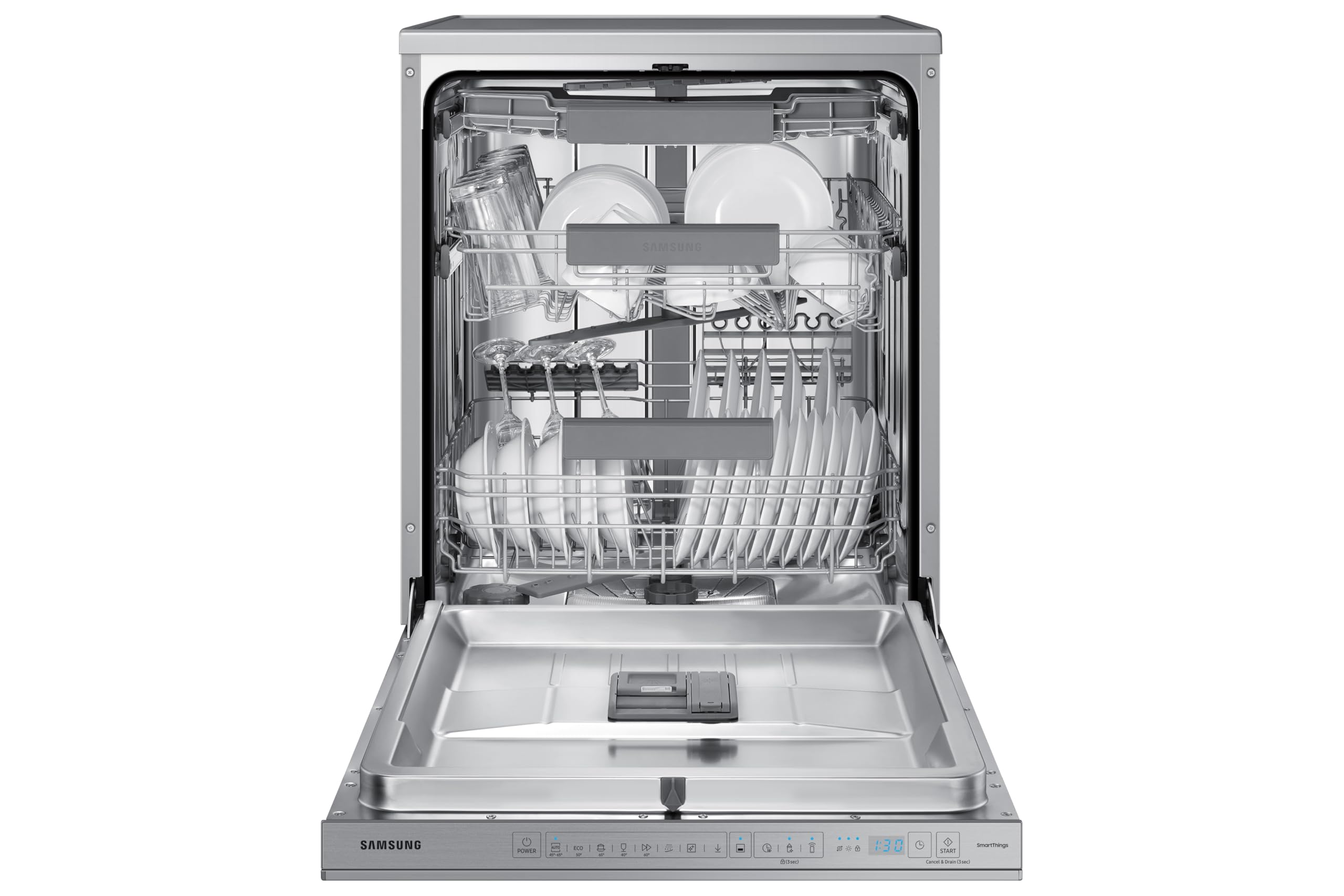 Lavavajillas Libre Instalación Samsung 60cm 14 cubiertos Sistema AutoOpen Door Clase C Inox DW60A8050FS/EF